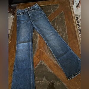 Zara Dark Blue Flare Women's Jeans